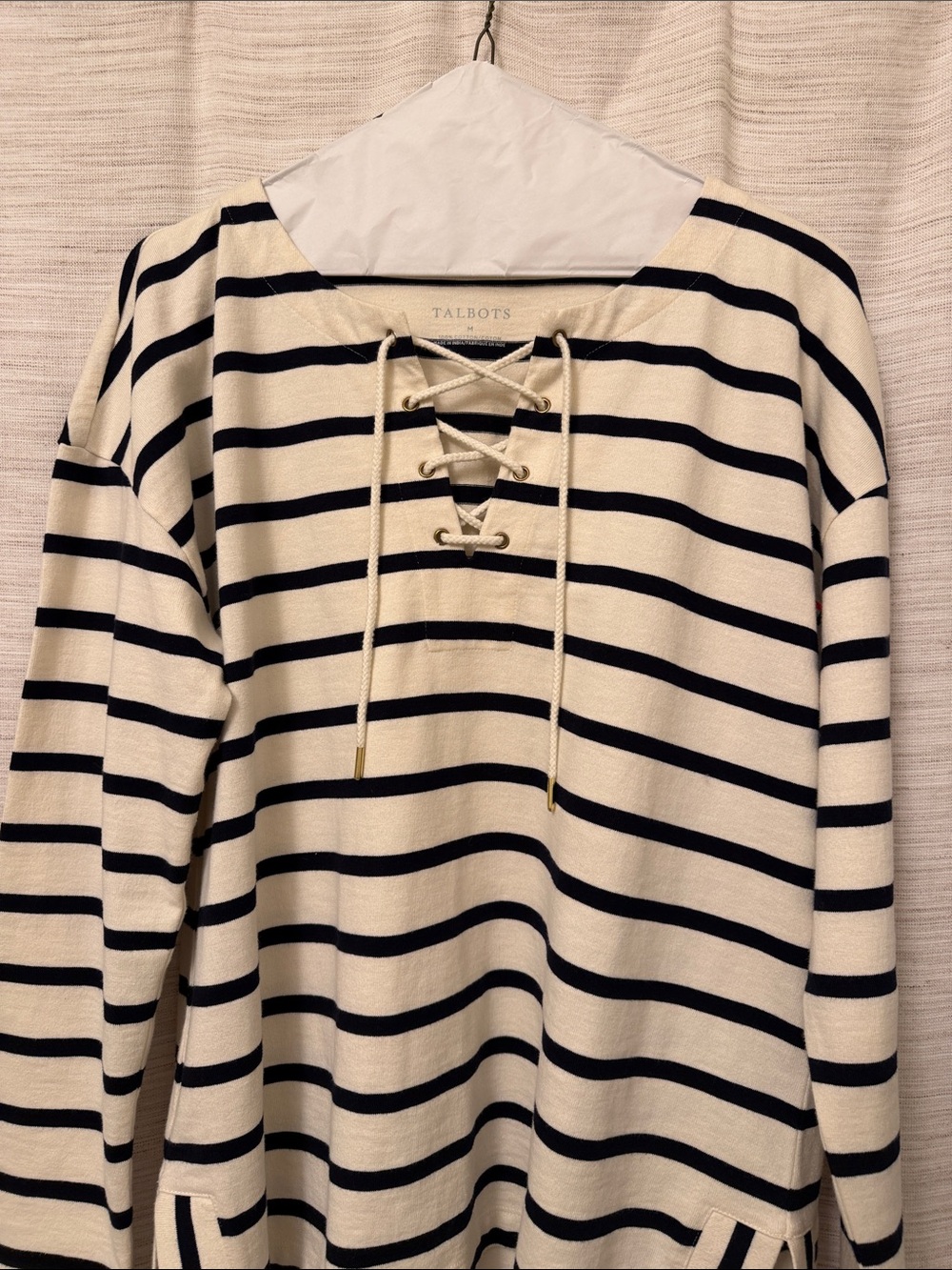 Talbots heavy 100% cotton Mariner Top - Picture 6 of 6